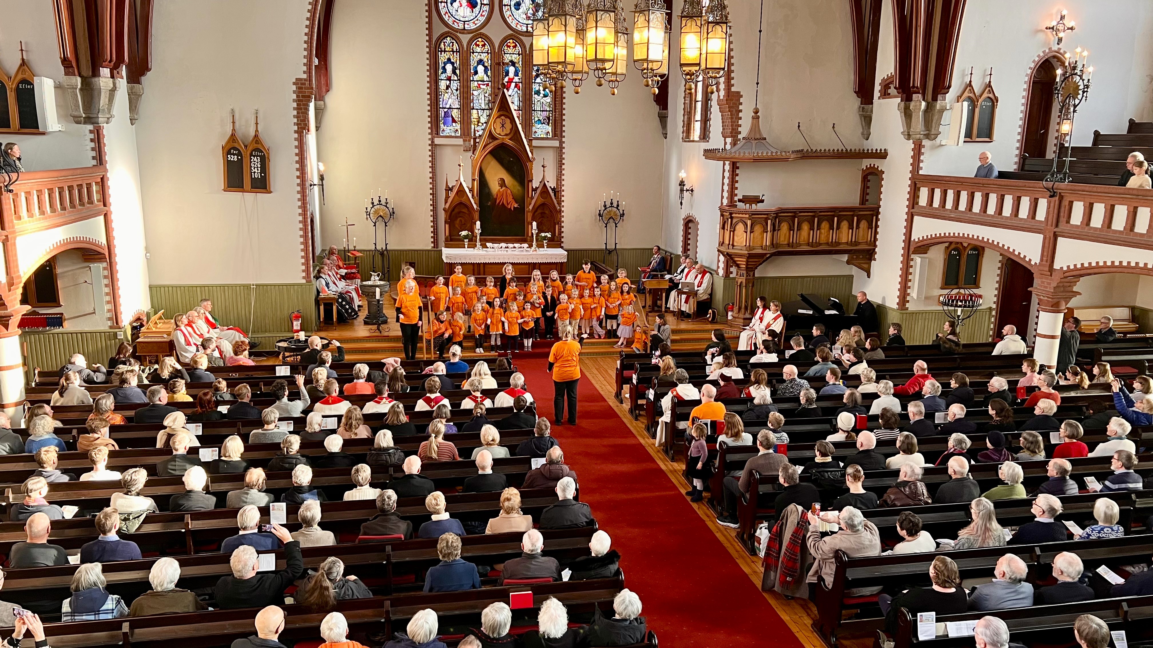 Fra jubileumsgudstjenesten i Vår Frelsers kirke i februar i år.