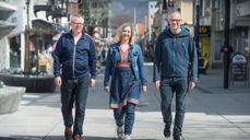 Øyvind Justnes Andersen, Ingeborg Erikstein Krager og Günter Theiss er byprester i Sandnes. Foto: bypresten.no