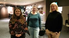 – Når vi treffes slik som dette, oppdager vi at vi er mange som holder på med det samme og ikke bare oss i lille Egersund, sa Beate Koldal, Stine Wium Jakobsen og Astri S. Haug fra Eigersund kirkelige fellesråd.