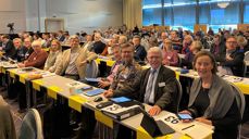 Fra venstre: Magne Bjåstad, Therese Egebakken, Gyrid Espeland, Helene Breivik Hellerdal, Magne Hersvik, Dag Tormod Milje, Thor Magne Seland, Jostein Ådna og biskop Anne Lise Ådnøy. Leder Liv Heidrun Skaar Heskestad er ikke med på bildet siden hun er en del av dirigentskapet.