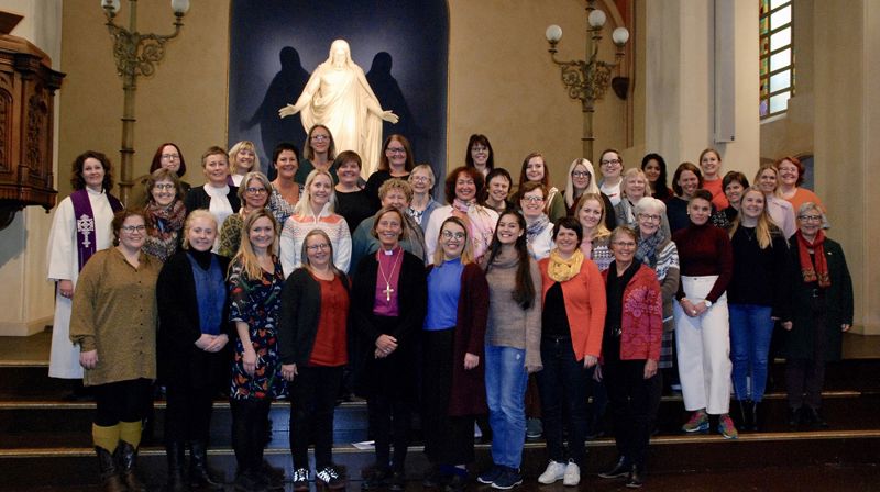 Deltakerne på nettverkssamlingen i St. Petri kirke i Stavanger.