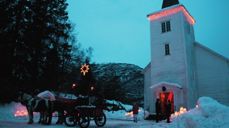 Nedstrand kirke, som feirer 150 år i 2018. Foto: Janne Eide