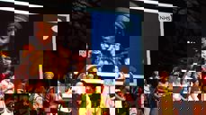 Sør-Afrikansk gospelkvartett også på festkvelden i Expo lørdag, med 2.500 tilstede. Foto: May Lisbeth Hovlid Aurdal.