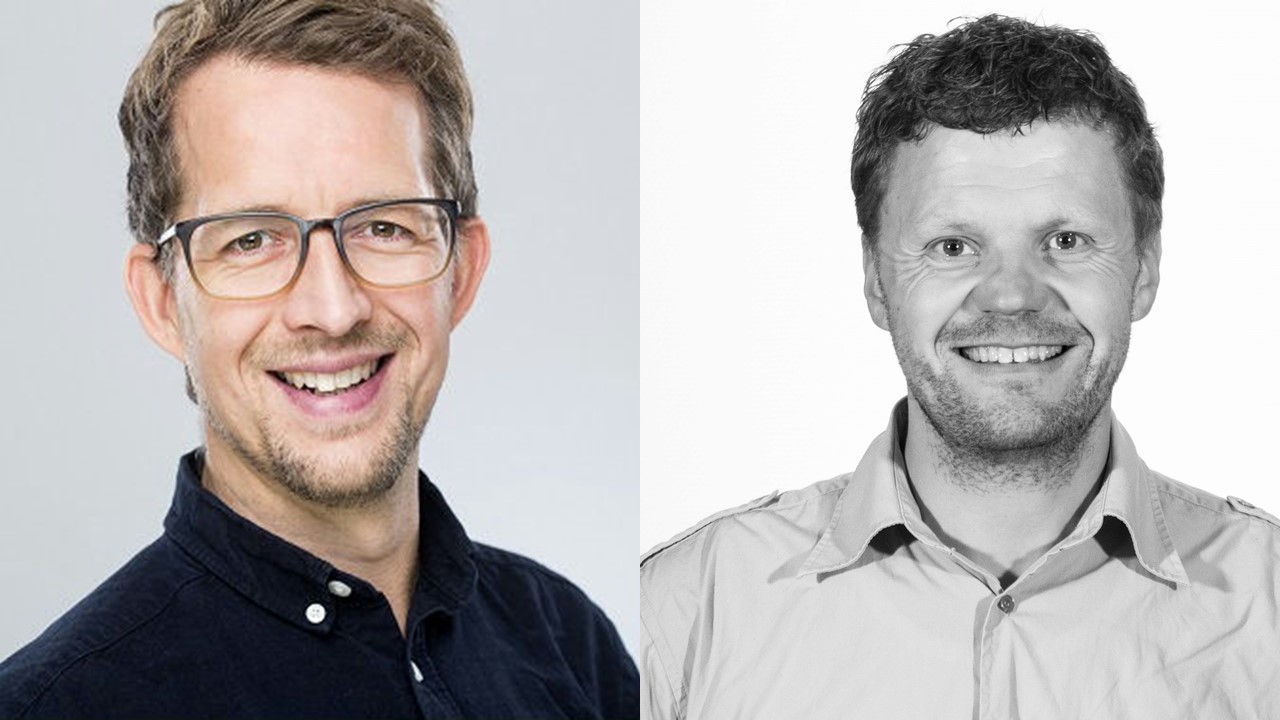 Sokneprest Rune Richardsen (t.v.) og studentprest Sigbjørn Rydland Jårvik. 