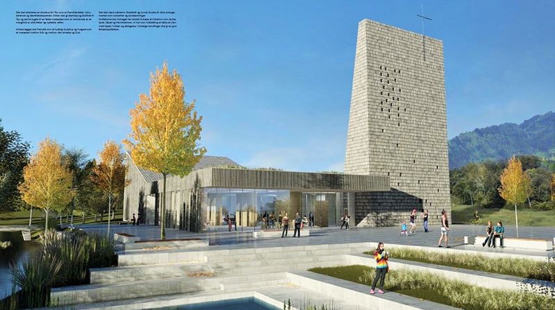 Kirken er plassert midt i hjertet av Tau sentrum, mellom Rema 1000 og Kiwi og det nye boligområdet Taumarka. Strand kommune har i prosessen med nytt kirkebygg også kjøpt tomt til torget som skal ligge i direkte tilknytning til kirken.