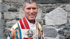 Biskop Ivar Braut etter vigslinga 19. mars i år. Foto: Gunnar Westermoen.