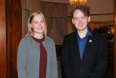 Therese Egebakken og Aksel Johan Lund. Foto: Tove Marie Sortland