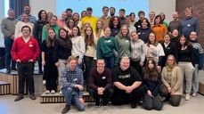 Deltakere fra hele bispedømmet på Ungdomstinget og Fag- og nettverkssamlingen om ungdomsarbeid.