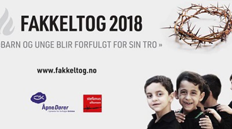 Fakkeltog for forfulgte barn og unge