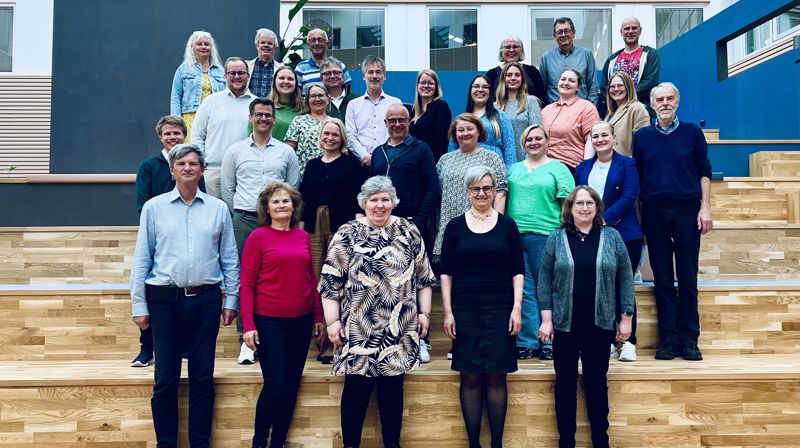 Mange av kandidatene fra de fire listene stilte på informasjonsmøte om kirkevalget.