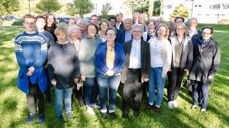 Et utvalg kandidater fra alle tre listene som var samlet på informasjonsmøte forrige uke.