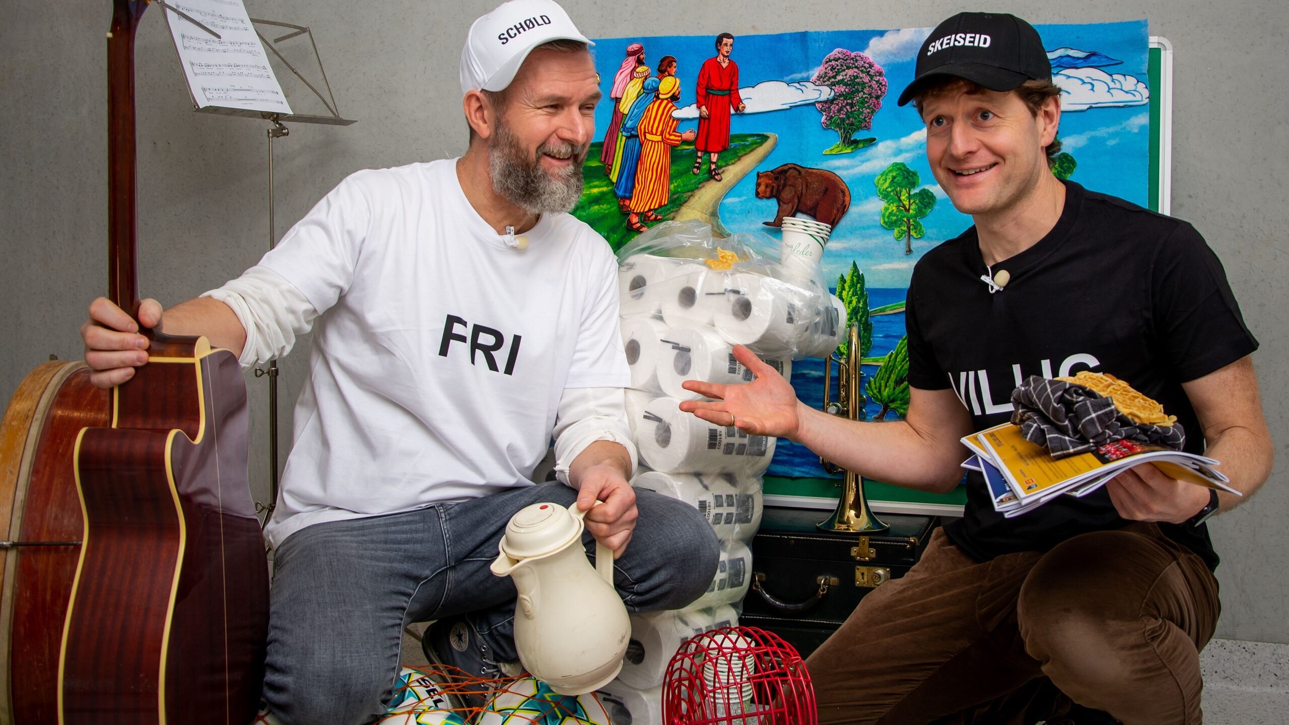 Tor Øyvind Skeiseid og Aril Schøld er begge over middels engasjerte på frivillig basis. Idrettslag, kor, sundagsskule, ungdomsarbeid og all slags organisasjonsarbeid har prega deira liv. Foto: Ryfylke Livsgnist