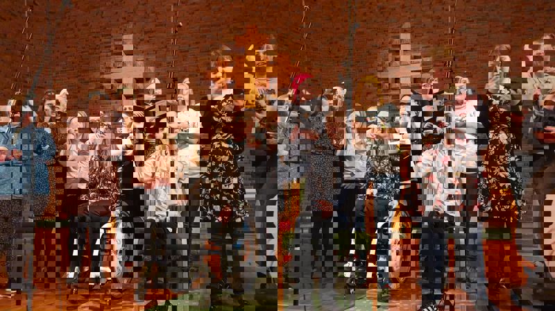 I Norheim kirke opptrådte HEL-koret for første gang siden oppstarten. Foto: Inger Synnøve Stange