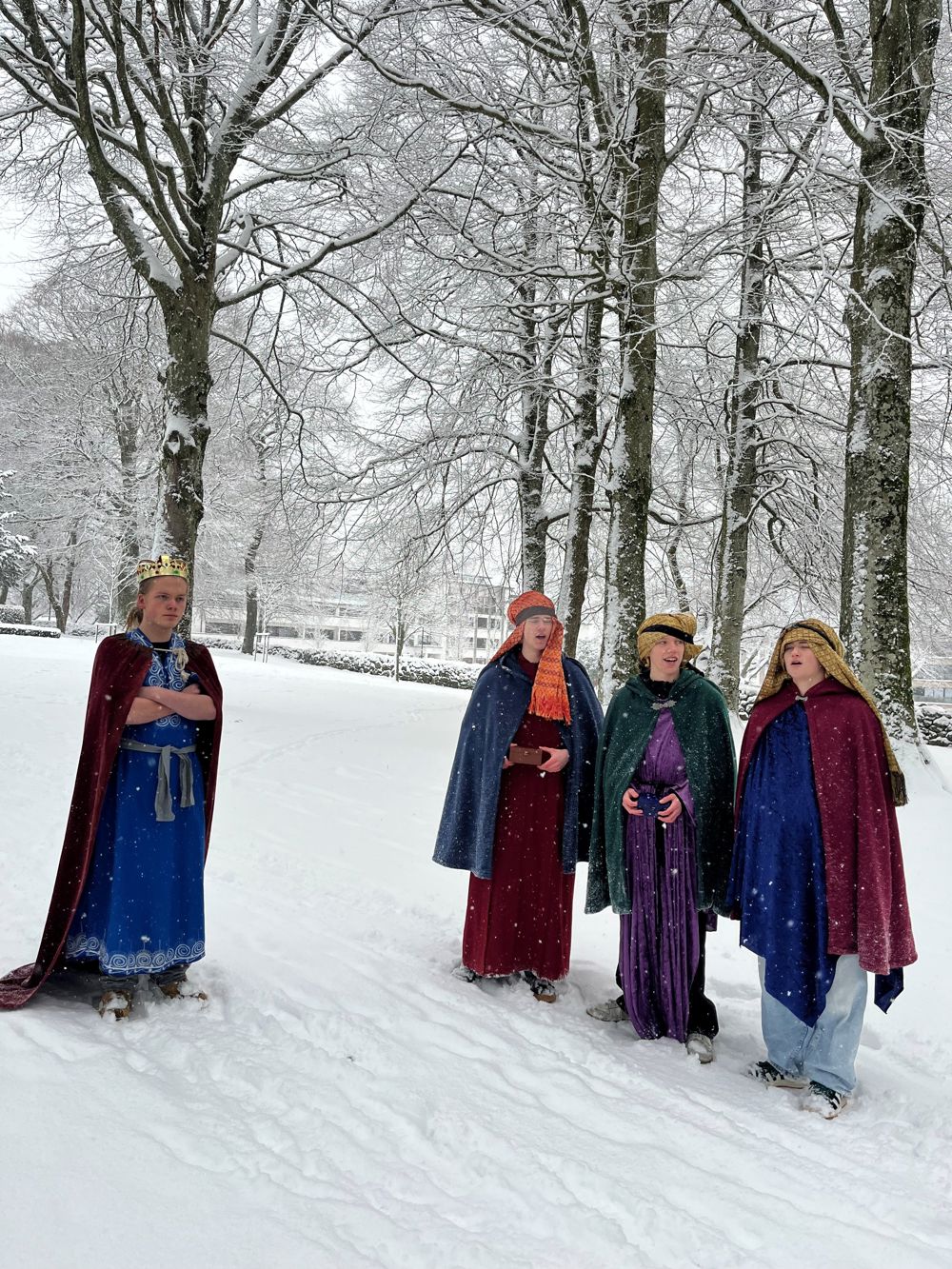 Stjernevandring med De tre vise menn og Herodes.