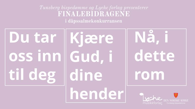 Lytt og last ned dåpssalmene for ungdom og unge voksne her