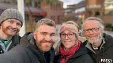 Et bra team i Horten! Anders Ottersen (f.v.), diakon i Horten kirkelige fellesråd, Christian Dag Nilsen, sokneprest i Borre, Lise Horn, kapellan i Horten, og Frode Magnar Andersen, sokneprest i Horten. Foto: Christian Dag Nilsen