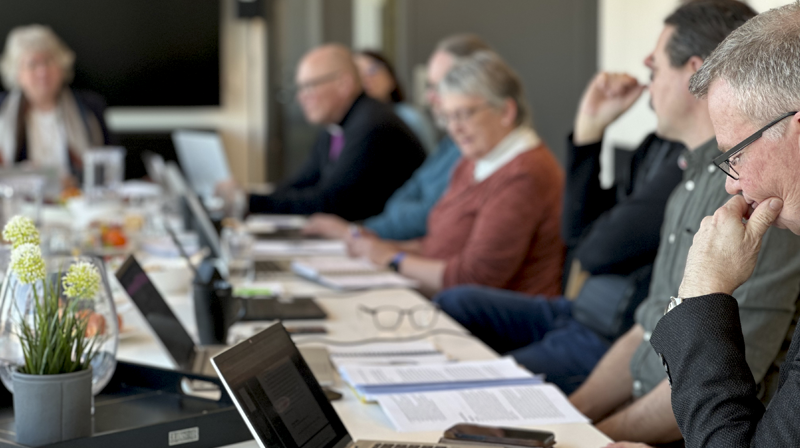Bispedømmerådet møter både postene og fellesråds- og menighetsrådsledere i forkant av Kirkemøtet. Her fra møtet med prostene i fjor. Foto:Torill Landaasen