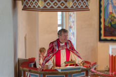 Biskop Per Arne Dahl har vært en populær forkynner i sin tjeneste som biskop. Her fra Fiskum kirke. Foto: Svein Roger Reberg