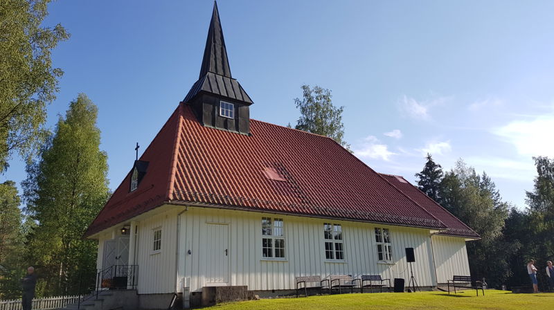 Hof Finnskog kirke. Foto: Anne Bråten Edvardsen