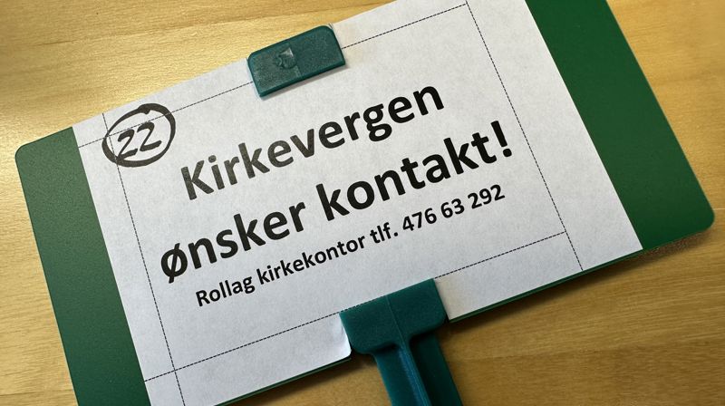 Kirkevergen ønsker kontakt!