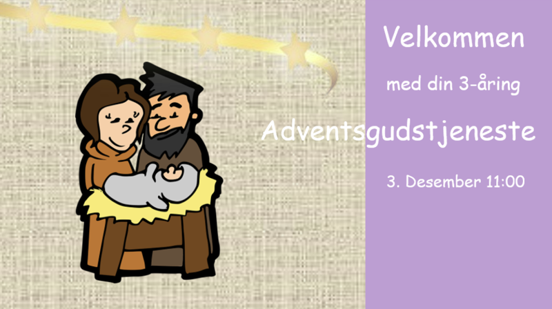 Adventsgudstjeneste for 3 åringer