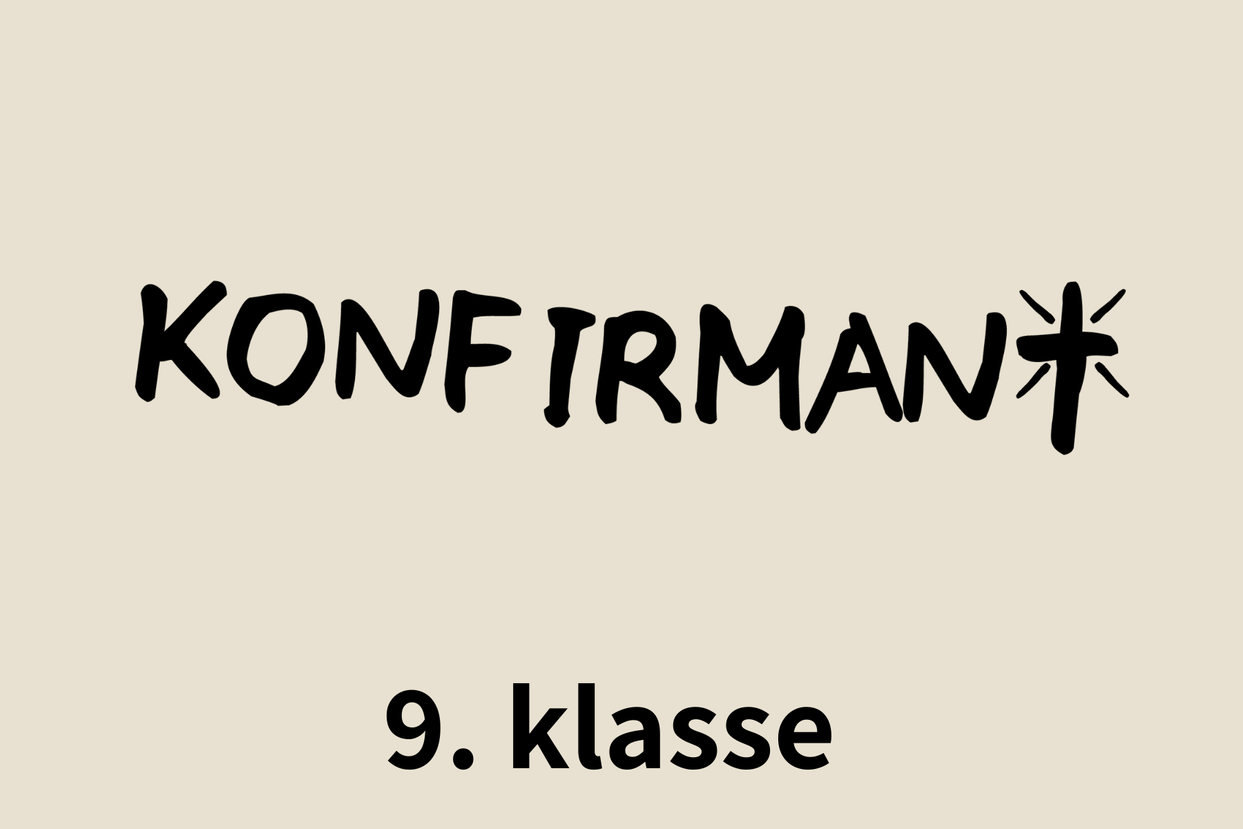 Konfirmasjon 9. klasse