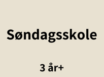 Søndagsskole 3 år og oppover
