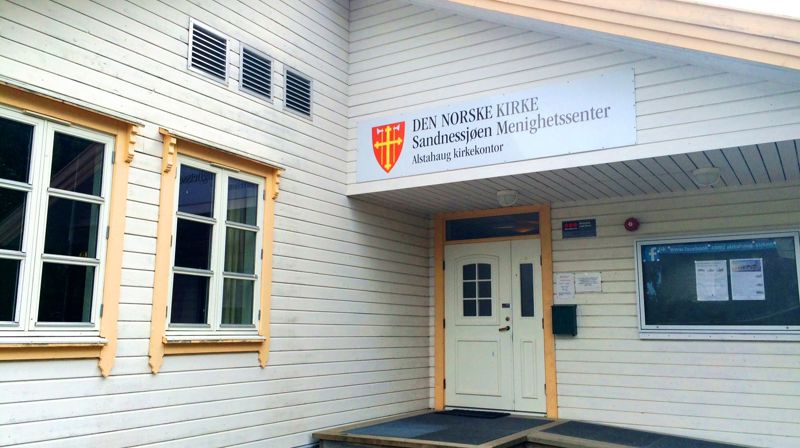 Menighetssenteret inngangsparti