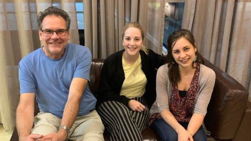 Prest Ingrid og prostidiakon Atle sammen med misjonæren «vår» Sophie i Addis Abeba, oktober 2019