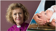 Foto: Dag Smemo (biskop Kari Veiteberg) og Bo Mathiesen (dåp i Asker)