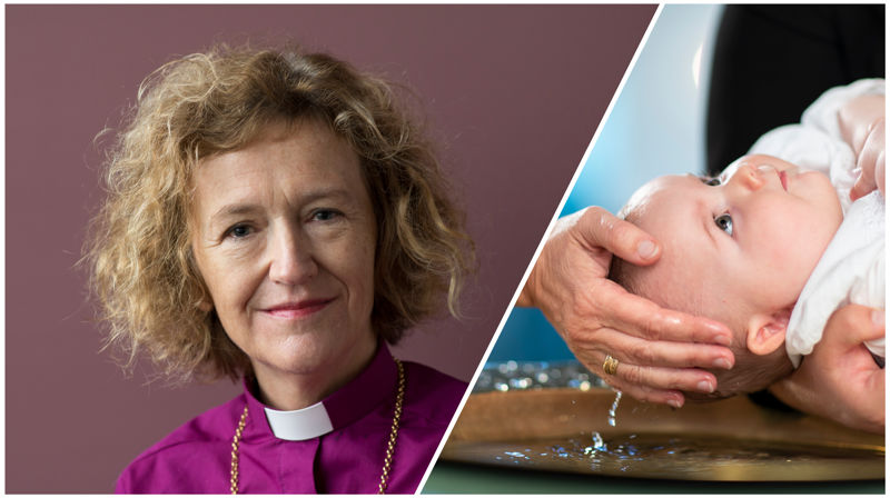 Foto: Dag Smemo (biskop Kari Veiteberg) og Bo Mathiesen (dåp i Asker)