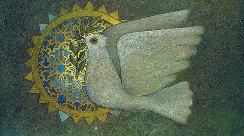 Utklipp av "Håp" av palestinske Sliman Mansour