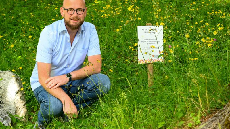 Leder i gravferdsavdelingen, Michel Zelissen. Foto: Asker kirkelige fellesråd