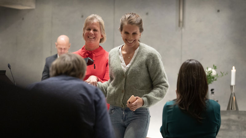 Glade medlemmer fra Vardåsen menighetsråd under en samling i Teglen tidligere i høst. Foto: Bo Mathisen / Asker kirkelige fellesråd