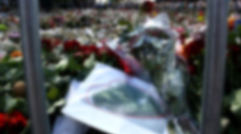 Fra Slottsplassen etter 22. juli 2011. Foto: John Grimsby