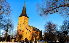 Det blir strenge smitteverntiltak gjennom julehøytiden, både i Asker kirke og i alle de andre kirkene i kommunen. Foto: Jørgen Svartvasmo / Asker kirkelige fellesråd