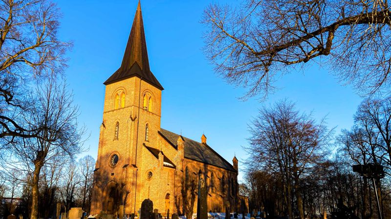 Det blir strenge smitteverntiltak gjennom julehøytiden, både i Asker kirke og i alle de andre kirkene i kommunen. Foto: Jørgen Svartvasmo / Asker kirkelige fellesråd