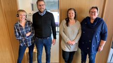 Fra venstre: Gerd Lien, Jørgen Svartvasmo, Therese Ludvigsen og Heidi KjøsethFoto: Peter Holby
