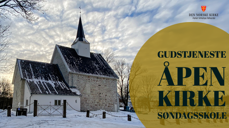Røyken kirke holder åpen kirke med mulighet for å motta nattverd på søndag. Foto: Jørgen Svartvasmo /Asker kirkelige fellesråd