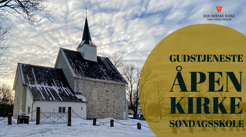 Røyken kirke holder åpen kirke med mulighet for å motta nattverd på søndag. Foto: Jørgen Svartvasmo /Asker kirkelige fellesråd