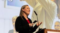 Statsråd Lene Vågslid tale - Kirkemøtet 2025 - Foto Den norske kirke