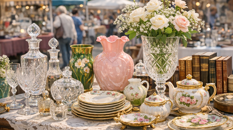 Loppemarked. Foto: KI-generert