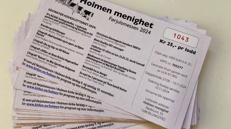 Trekning av hovedlotteriet 2024