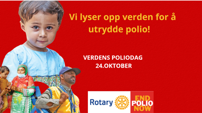 Holmen kirke opplyst i rødt fredag 24. oktober