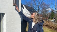 Deler av nedløpsrør stjålet. Foto: Budstikka/Nina Abrahamsen