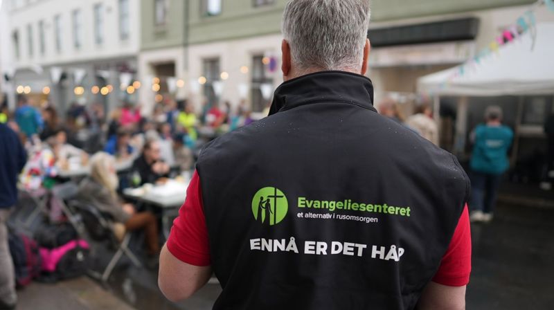 Evangeliesenteret holder møte. Foto: Evangeliesenteret