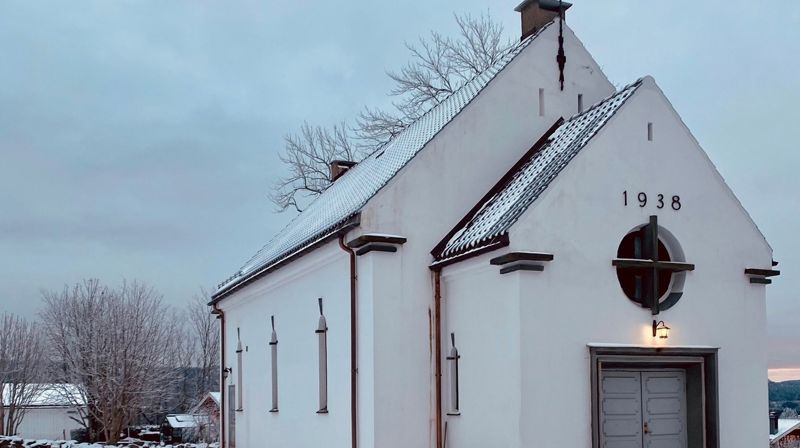 Hurum kirkestue på Klokkarstua - her blir det formiddagstreff 9. april. Foto: Jannike H. Kjuus