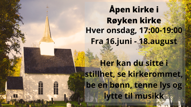 ÅPEN KIRKE I SOMMER