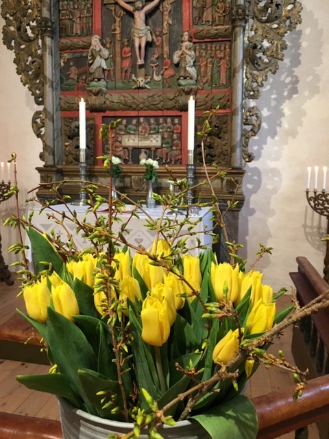 Altertavle Røyken kirke - Foto: E.M.Blaasvær