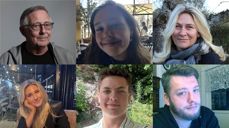 Her er sommervertene som vil møte deg på kirkestedet i Holmsbu i sommer. Øverst fra venstre: Frank, Johanne, Linda, Vilde, Mikael og Bjørn Christian. Velkommen til kunstnerkirken og kulturkapellet!